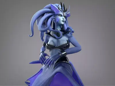 Siren Low-poly 3D model