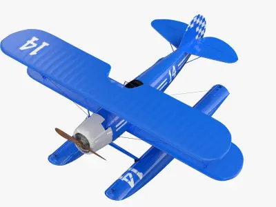 Vintage Seaplane 3D model