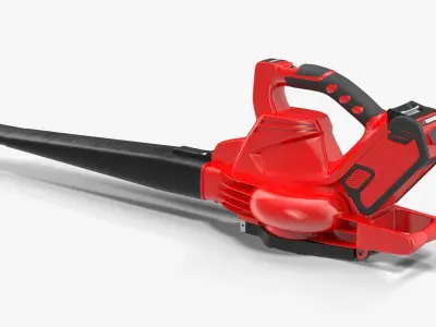 Leaf Blower Red Generic Low-poly 3D model