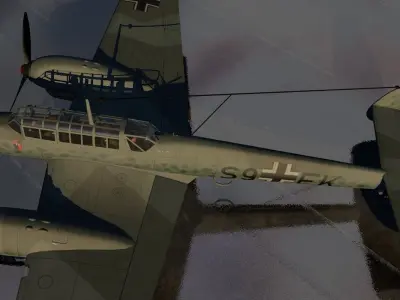 Messerschmitt Bf-110 C-7 3D model