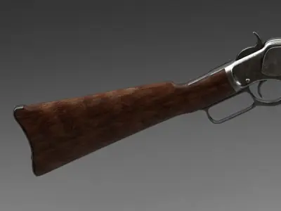 Winchester carbine rifle 1873 3D model