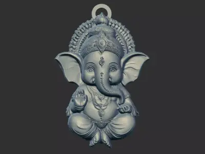  god ganesha pentant 3D print model