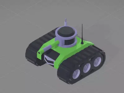 Low-poly Tank 3D Model Low-poly 3D model