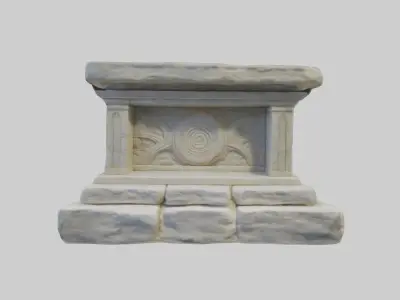 Stonealtar Model Low-poly 3D model