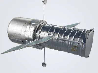 Hubble Telescope 3D model