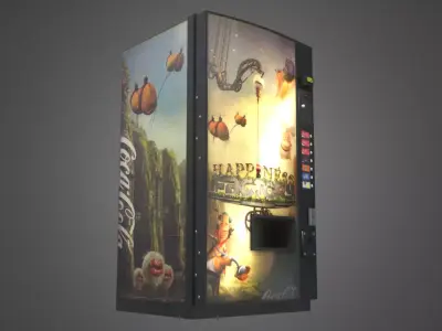 Vending Machine - Happiness Factory Low-poly 3D model