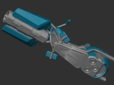 Cosmic Legions Noveunn Leen Hoverbike Vehicle 3D print model