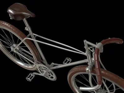 Vintage Bicycle PBR 3D model purchase
