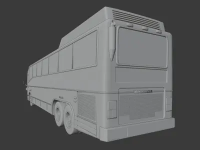 Denning Landseer Bus Low-poly 3D model