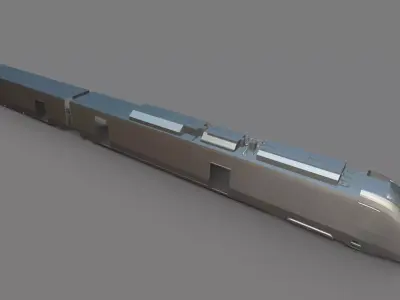 bullet train case 3D model Free low-poly 3D model