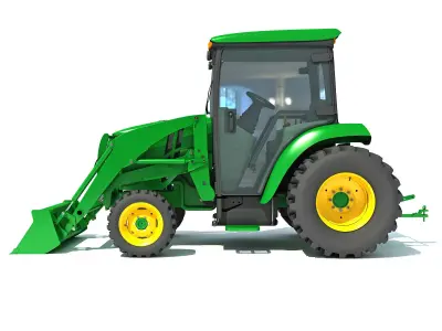 Compact Utility Tractor 3D model