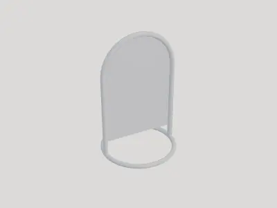 Storefront Display Plank Geometry Only No Textures No Materials 3D model