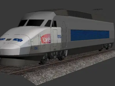 Super Fast Train  3D model