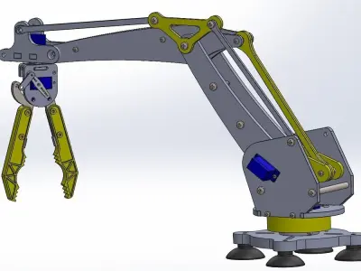 robotic arm 3D model 24