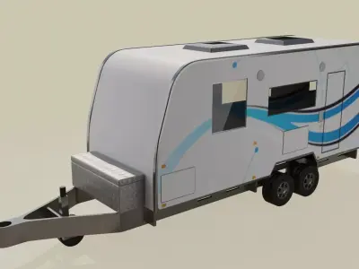 Caravan Australia Style 3D model