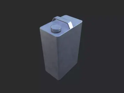 F Style Can Low-poly 3D model