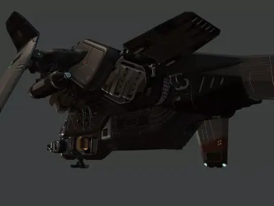 Phantom Aircraft Low-poly 3D model