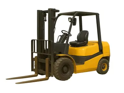 Forklift Truck Warehouse and Industrial Lifting Vehicle 3D model