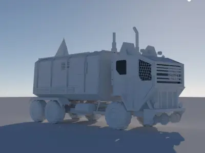 Wasteland Truck Free 3D model