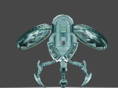 Drone N027 Low-poly 3D model