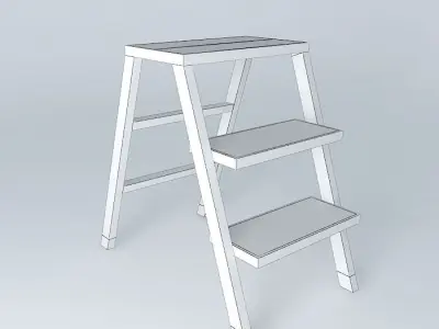 escada doméstica pequena Free 3D model