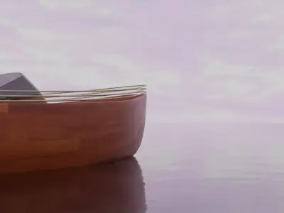 Boat With Some Luxurious Items Included Low-poly 3D model