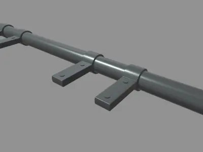 Bull Bar 03 Low-poly 3D model