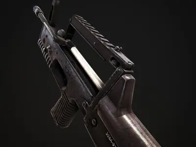 A91 Assault Rifle Low-poly 3D model