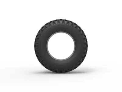 Military Ural tire O-47A Scale 1 to 25 3D print model