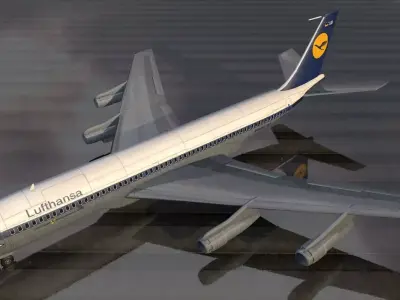 Boeing 707-320c 3D model