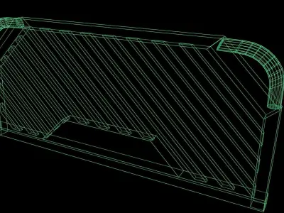 Cyberpunk  barrier Guard - sci fi - game ready Low-poly 3D model