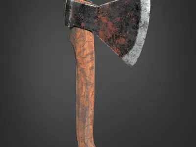 Axe Realistic Low-poly 3D model Low-poly 3D model