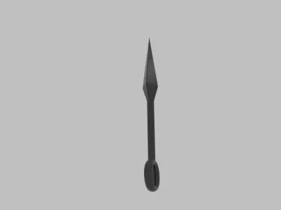 Kunay Low Poly knife Free low-poly 3D model