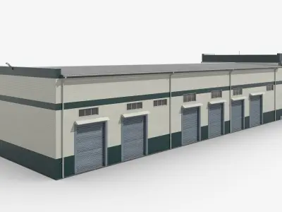 Large Commercial Facility UralSpetsTrans 3D model
