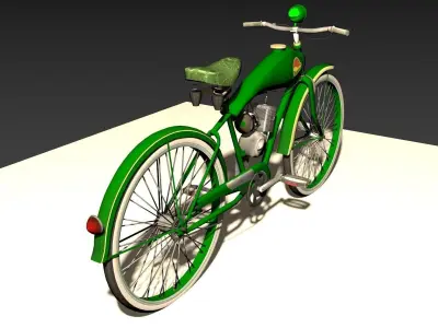 Old Bicycle Low-poly 3D model purchase