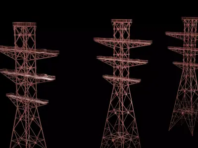 Electric Power Transmission Tower 3D model