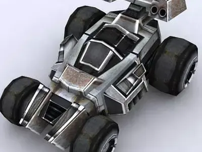 3DRT - Sci - Fi Forces - Jeep 2  Low-poly 3D model