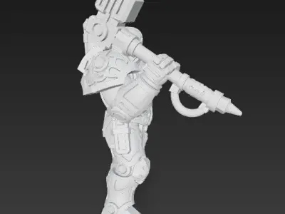 3D Printable Iron Oath Sabertooth Heavy Assault Mech 3D model