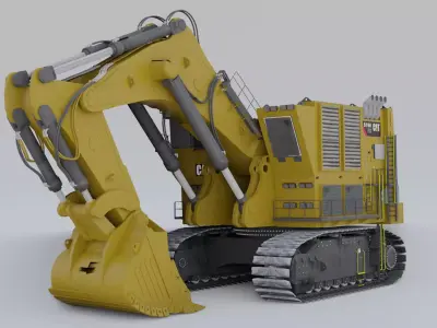 Excavator Construction Vehicle 3D model