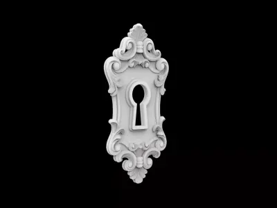 Victorian Style Keyhole Cover Home Decor 3D print model