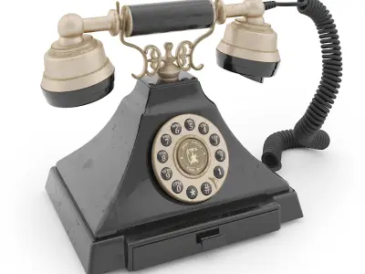 Retro Phone 3D model