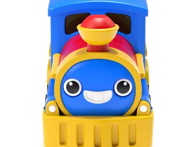 CHOO - Cartoon Toy Train 3D print model