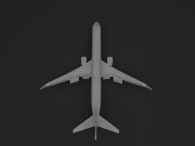 737-like plane 3D model