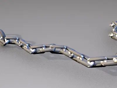 hook chain  Low-poly 3D model