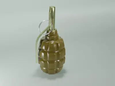 Grenade F1 Low-poly 3D model purchase