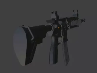 M416 basic 3D model 3D model