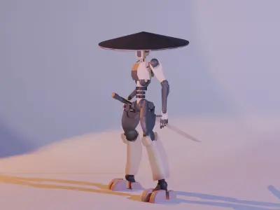 Robot Free low-poly 3D model order