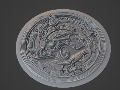 Car Pendant Medallion 3D print model