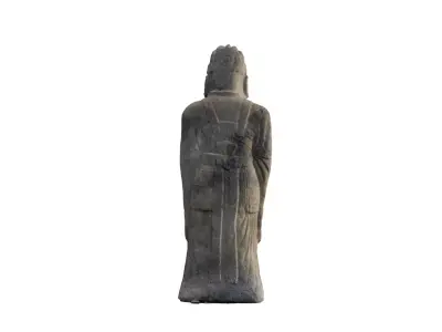 Korean Traditional literary figure 3D model