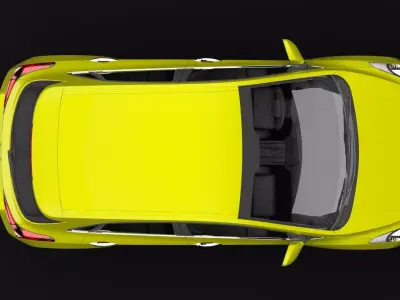 Hyundai i30 Metallic Yellow Dark 3D model